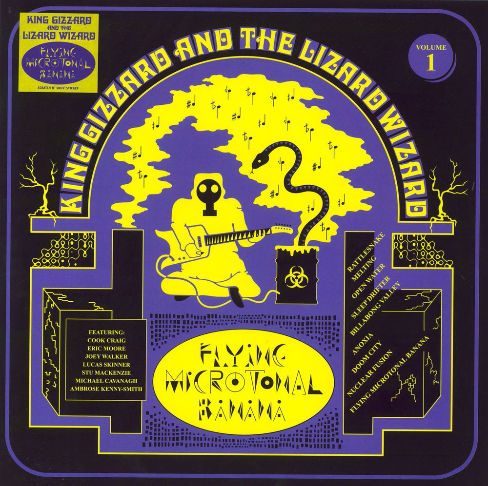 King Gizzard And The Lizard Wizard Flying Microtonal Banana UK vinyl LP album (LP record) HVNLP136S