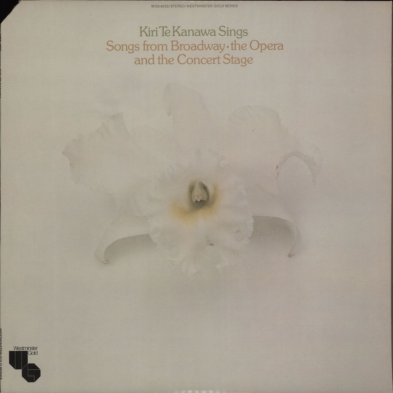 Kiri Te Kanawa Kiri Te Kanawa Sings US vinyl LP album (LP record) WGS-8233