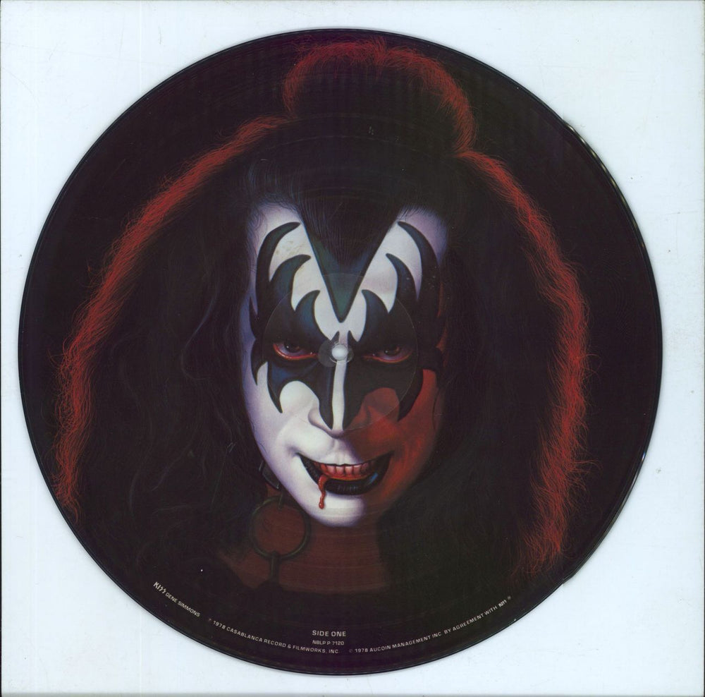 Kiss Gene Simmons US 12" vinyl picture disc (12 inch picture record) NBLPP7120