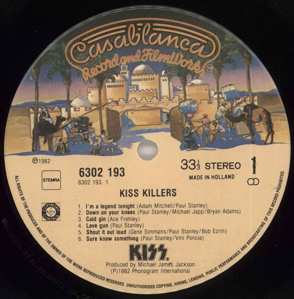 Kiss Killers Dutch vinyl LP album (LP record) KISLPKI14389