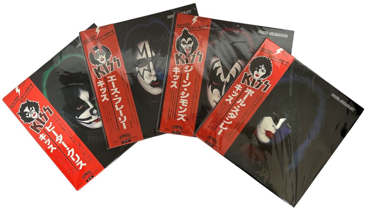 Kiss Paul Stanley / Gene Simmons / Ace Frehley / Peter Criss + Box & Posters Japanese Promo vinyl LP album (LP record) KISLPPA819165