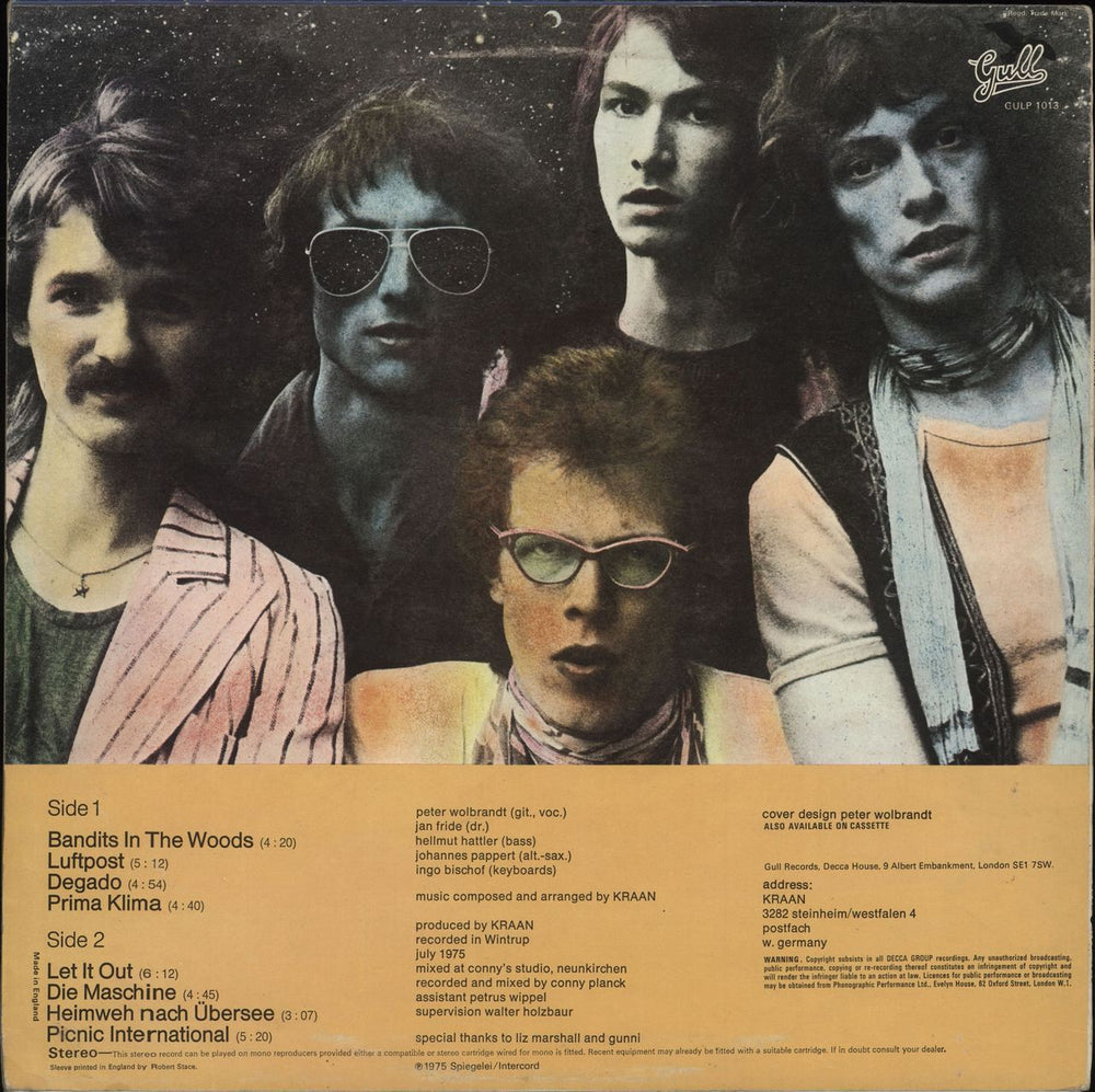 Kraan Let It Out UK vinyl LP album (LP record)