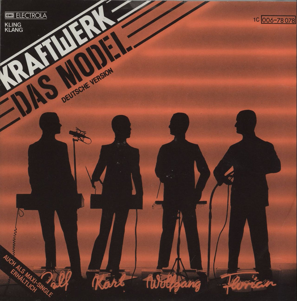 Kraftwerk Das Model German 7" vinyl single (7 inch record / 45) 1C006-78078