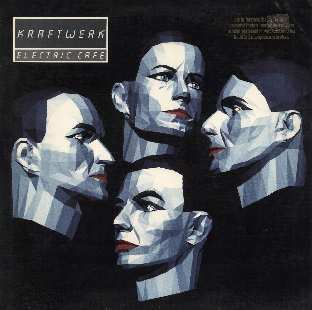 Kraftwerk Electric Cafe - gold promo stamp US vinyl LP album (LP record) 1-25525