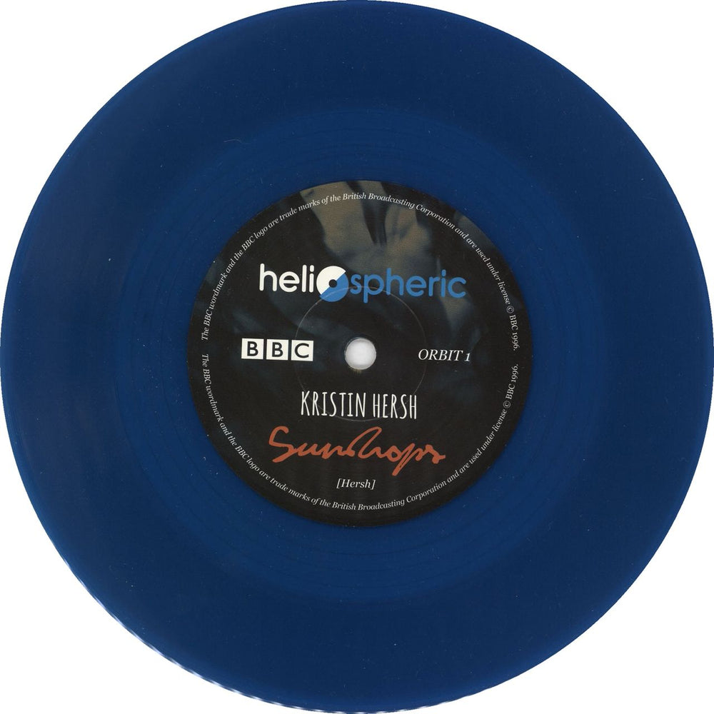 Kristin Hersh Sundrops & The Cuckoo - RSD15 - Sea Blue Vinyl UK 7" vinyl single (7 inch record / 45) KHE07SU707650