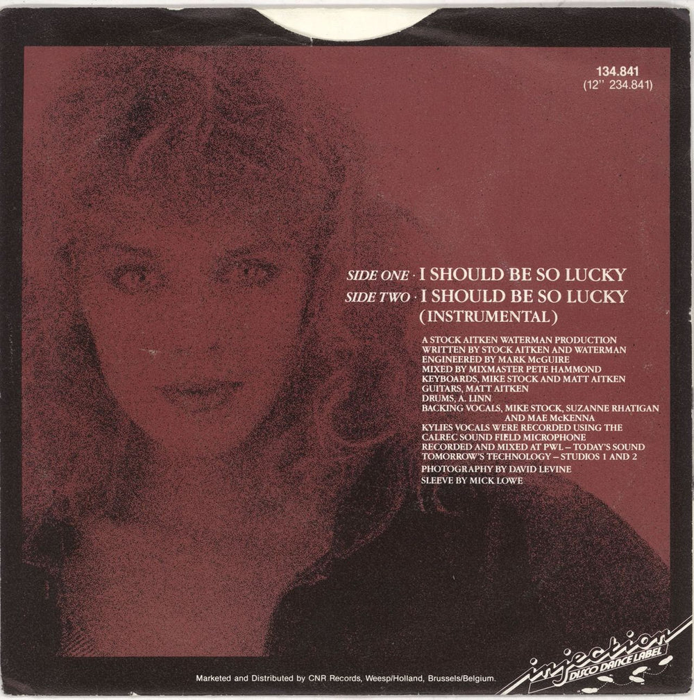 Kylie Minogue I Should Be So Lucky Dutch 7" vinyl single (7 inch record / 45)