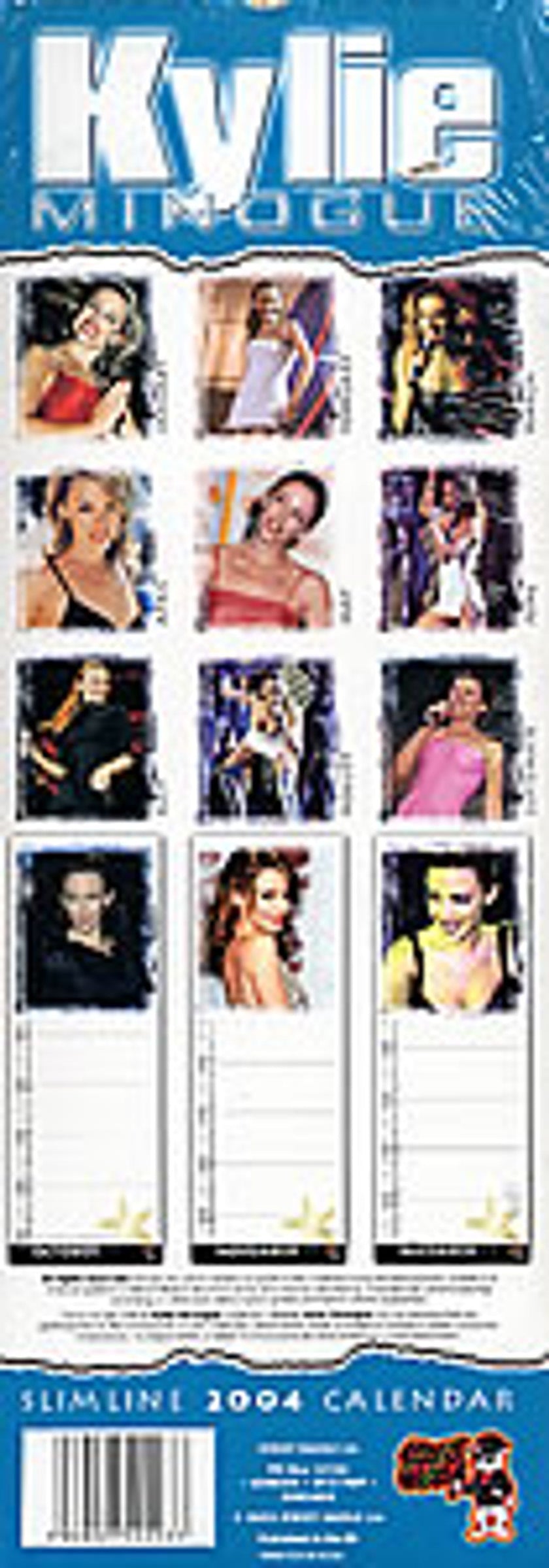 Kylie Minogue Slimline Calendar 2004 UK calendar KYLCASL256028