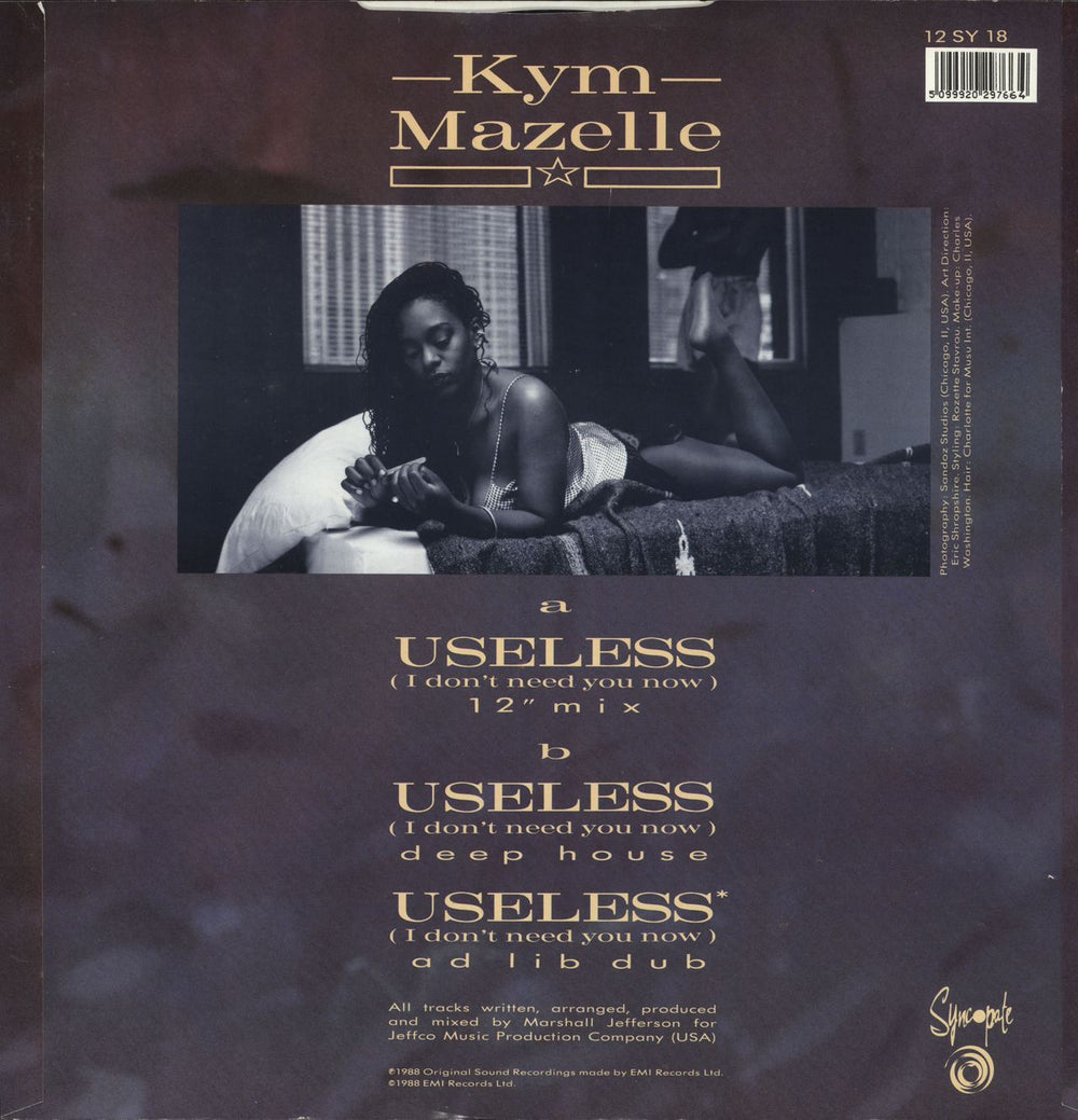 Kym Mazelle Useless (I Don't Need You Now) UK 12" vinyl single (12 inch record / Maxi-single) 5099920297664