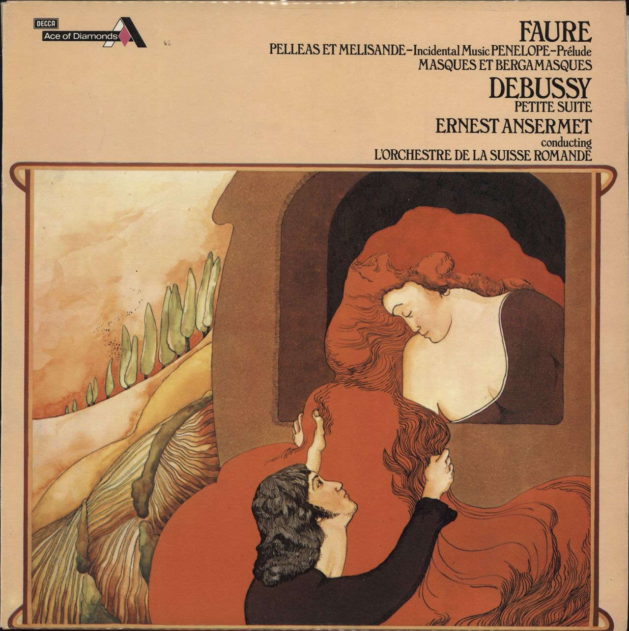 L'Orchestre De La Suisse Romande Fauré: Pelléas Et Mélisande / Penelope / Masques Et Bergamasques & Debussy: Petite Suite UK vinyl LP album (LP record) SDD388