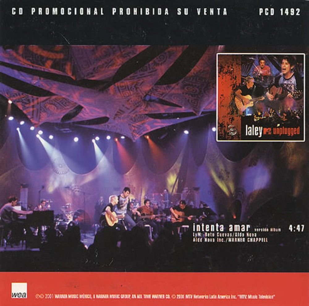La Ley Intenta Amar Mexican Promo CD single (CD5 / 5") EYLC5IN236906