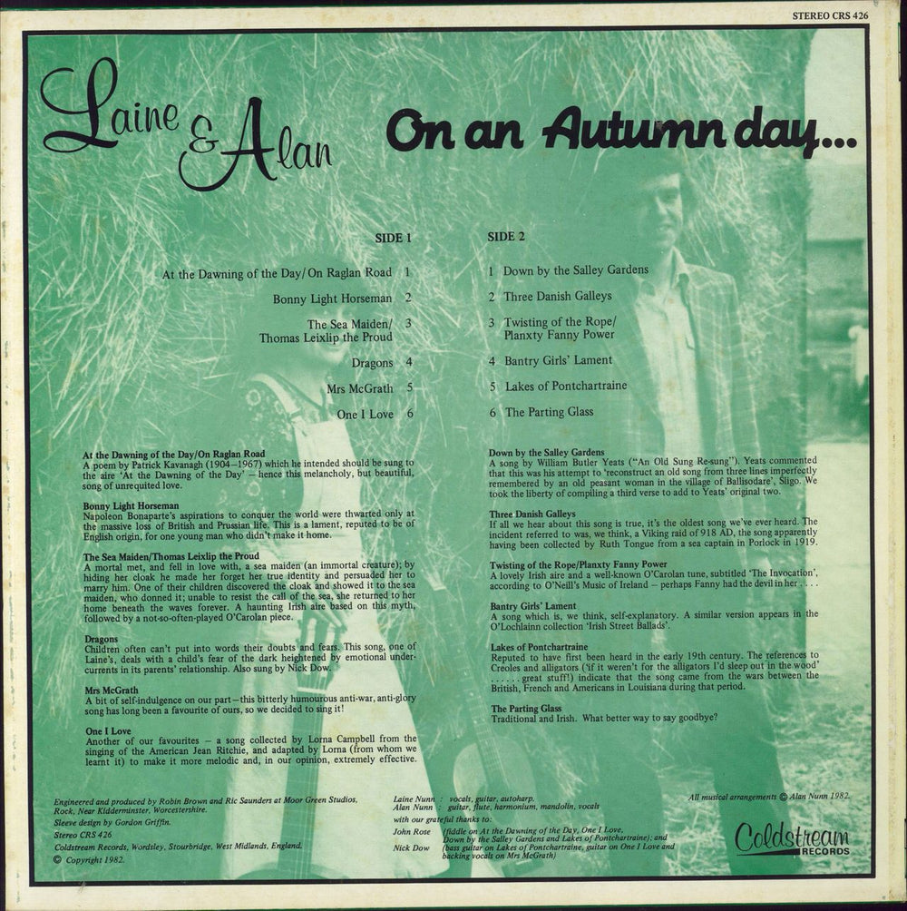 Laine & Alan On An Autumn Day... UK vinyl LP album (LP record)