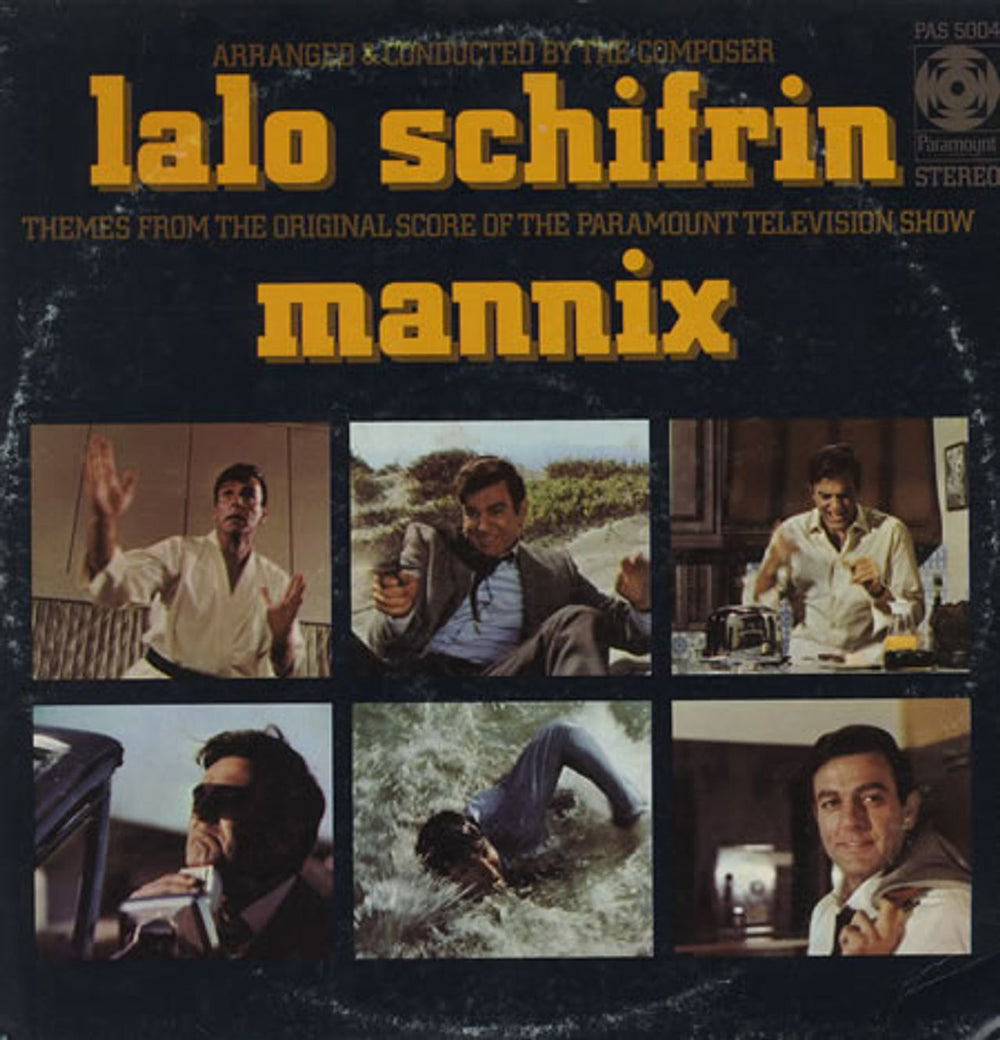 Lalo Schifrin Mannix US vinyl LP album (LP record) PAS5004