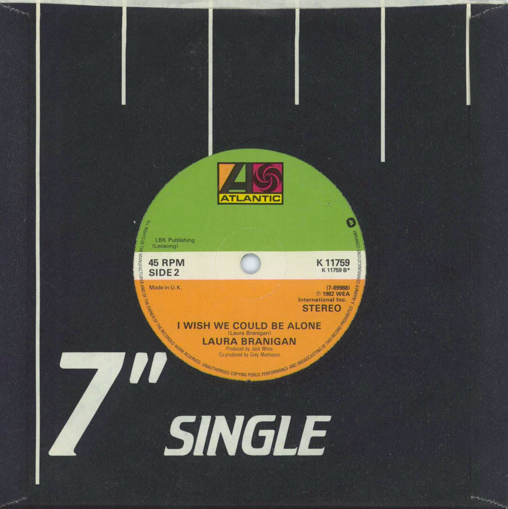 Laura Branigan Gloria - Solid UK 7" vinyl single (7 inch record / 45)