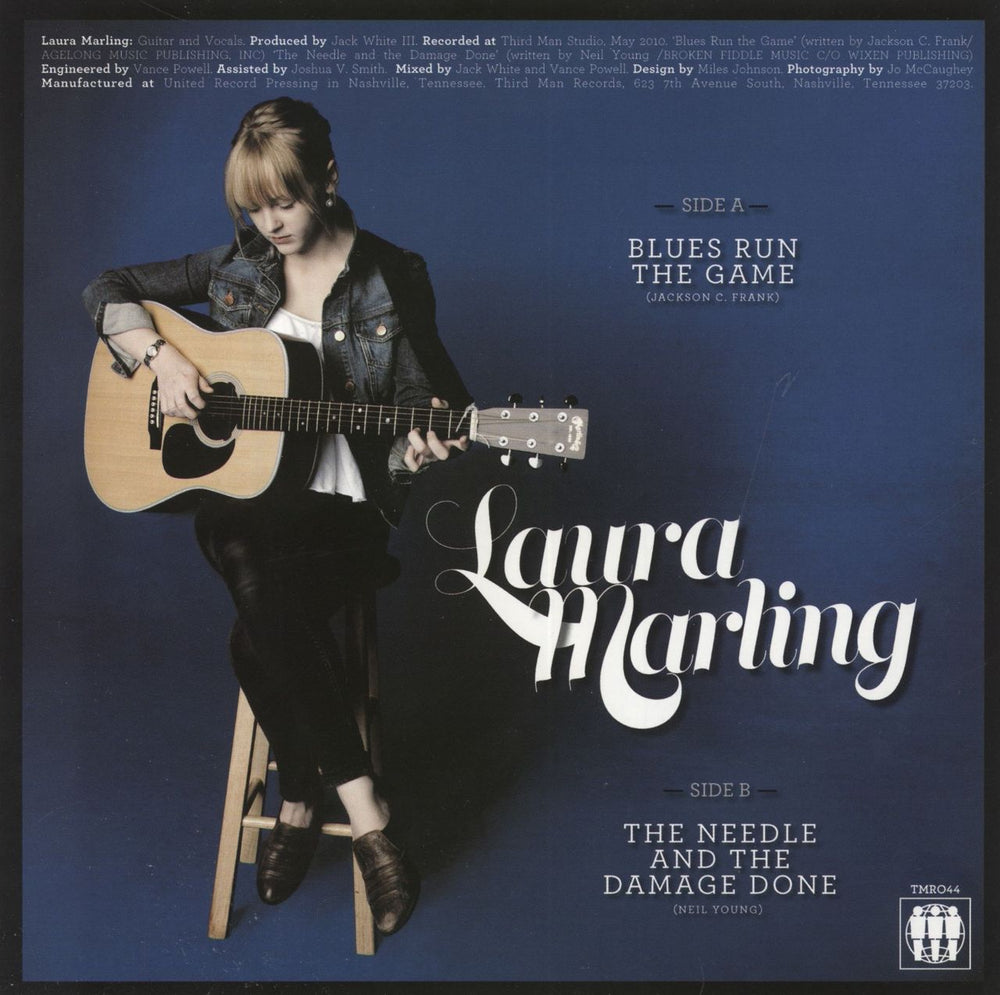 Laura Marling Blues Run The Game US 7" vinyl single (7 inch record / 45)