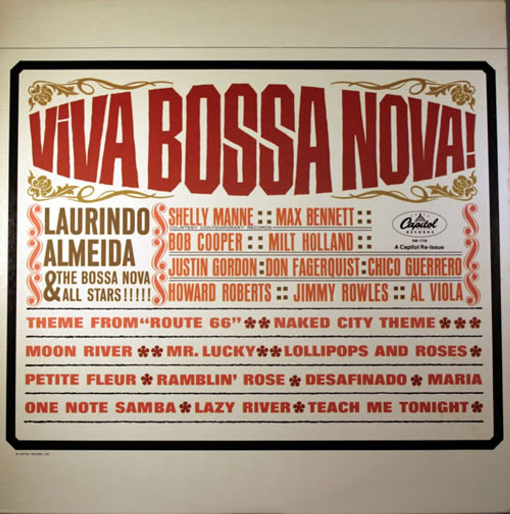 Laurindo Almeida Viva Bossa Nova! US vinyl LP album (LP record) SM-1759