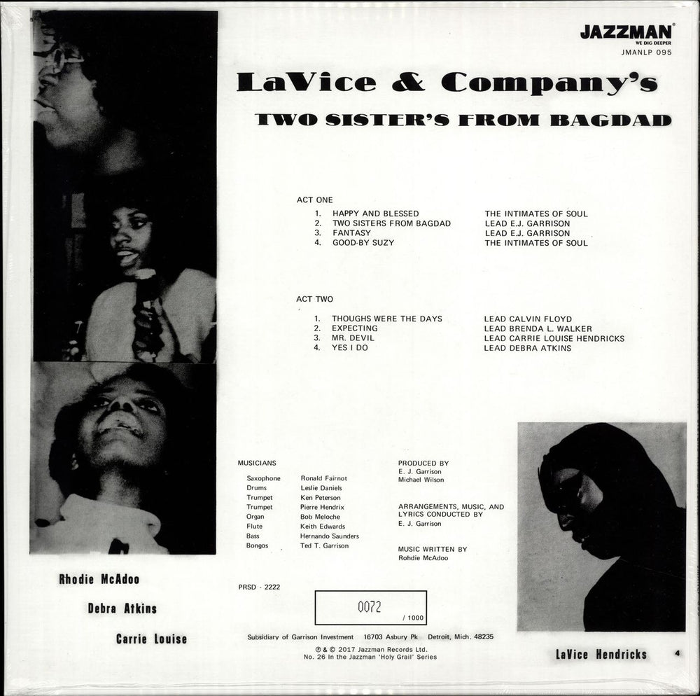 LaVice & Company LaVice And Company's Two Sisters From Bagdad - Numbered + Sealed UK vinyl LP album (LP record)