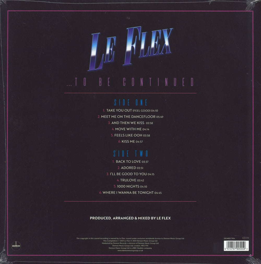 Le Flex ... To Be Continued - 180 gram Clear Vinyl + Autographed Print UK vinyl LP album (LP record) 5014797905559