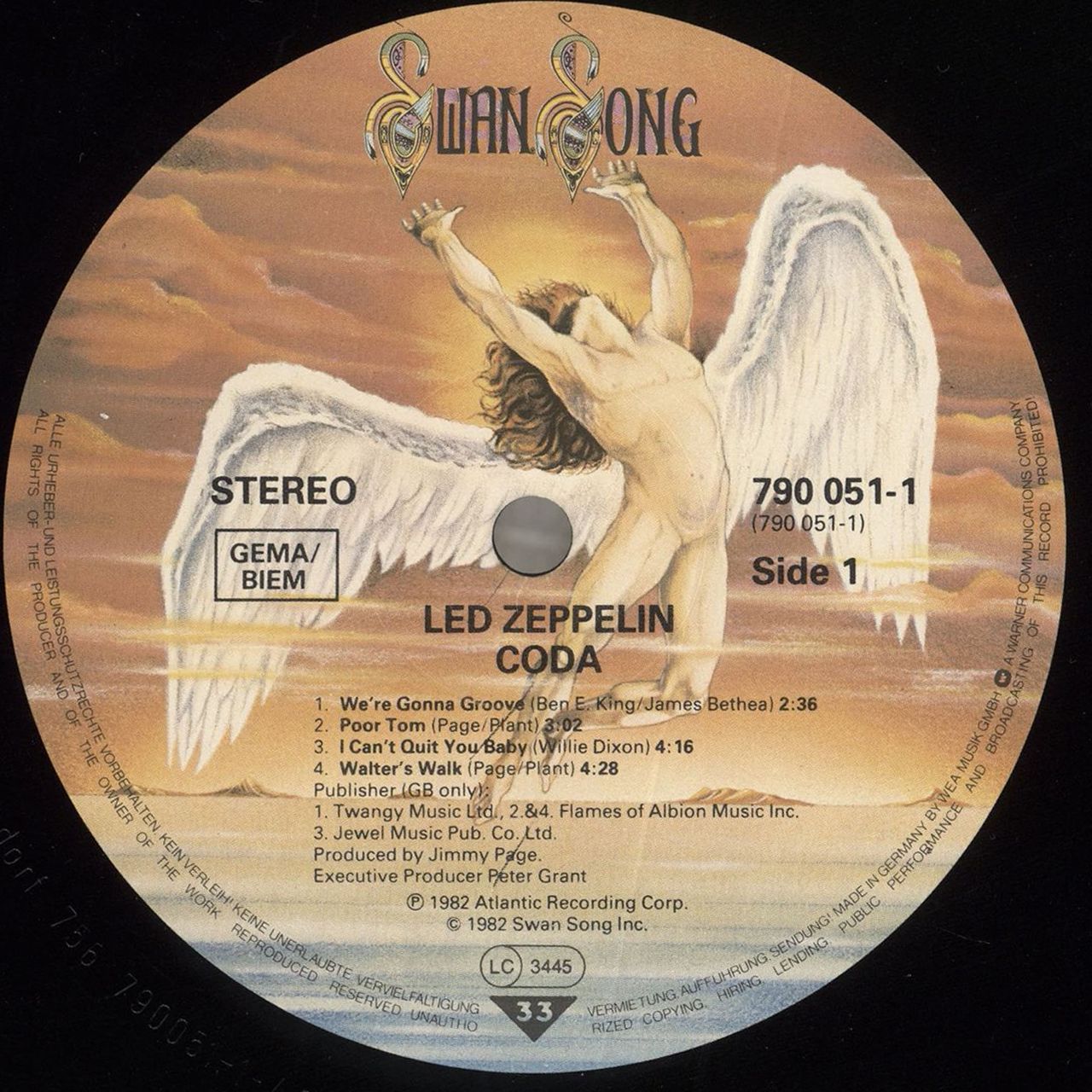 Led Zeppelin Coda - 2nd German Vinyl LP — RareVinyl.com