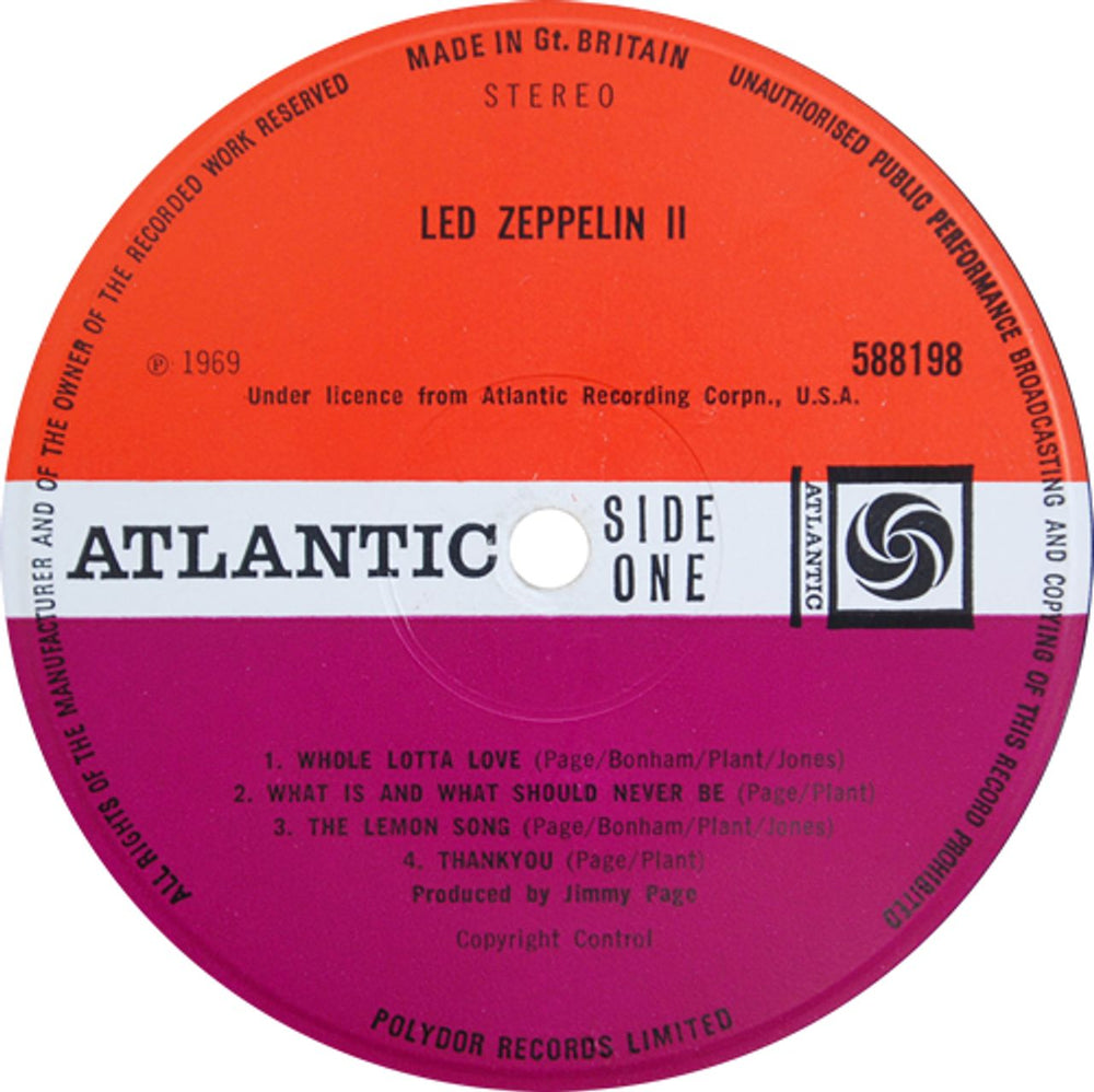 Led Zeppelin Led Zeppelin II - 2nd - EX UK vinyl LP album (LP record) ZEPLPLE528402