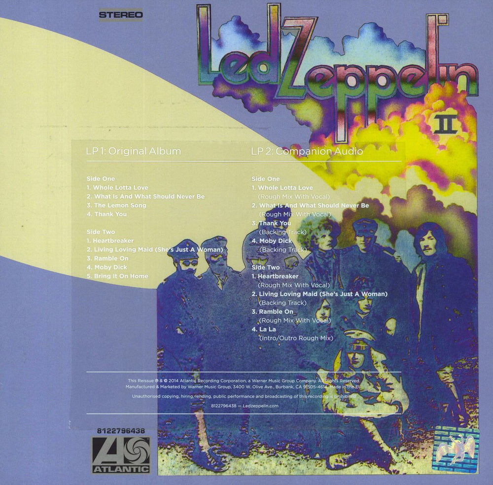 Led Zeppelin Led Zeppelin II: Deluxe - 180gram Vinyl UK 2-LP vinyl record set (Double LP Album) 081227964382