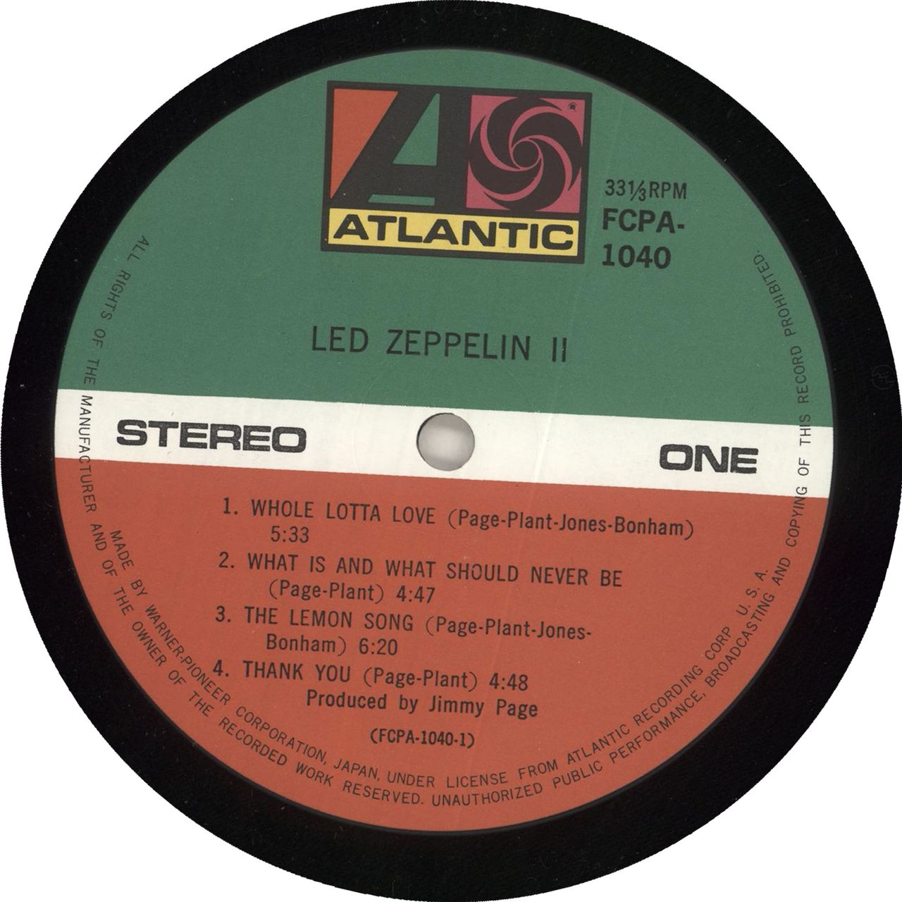 Led Zeppelin Japanese vinyl outlets 2Fer