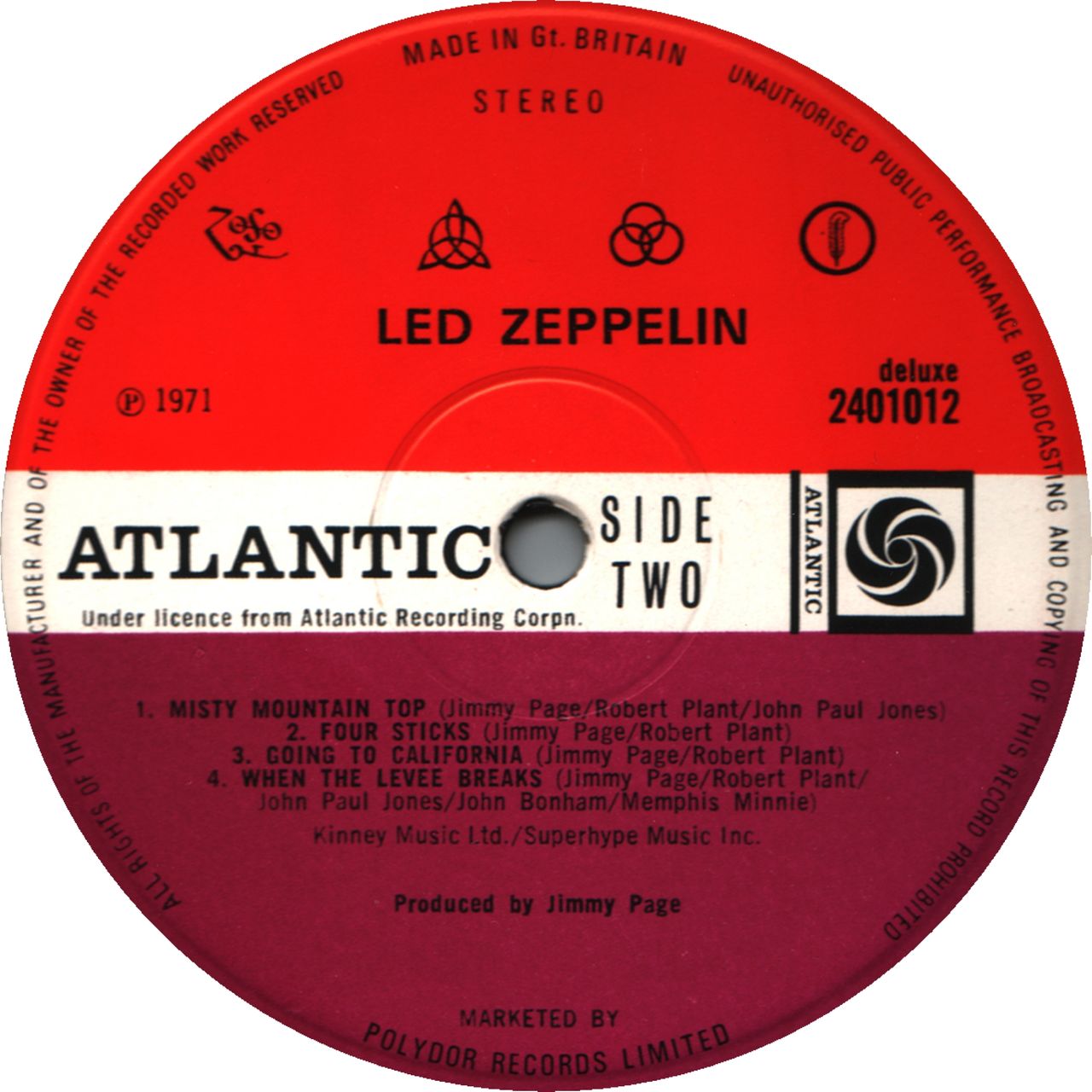 Led Zeppelin IV - 5th - VG UK LP — RareVinyl.com