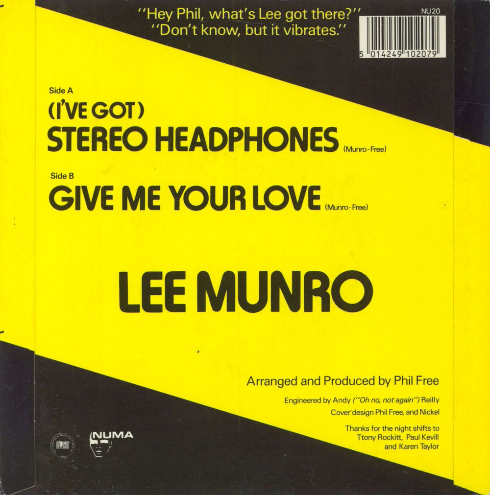 Lee Munro (I've Got) Stereo Headphones UK 7" vinyl single (7 inch record / 45) 5014249102079