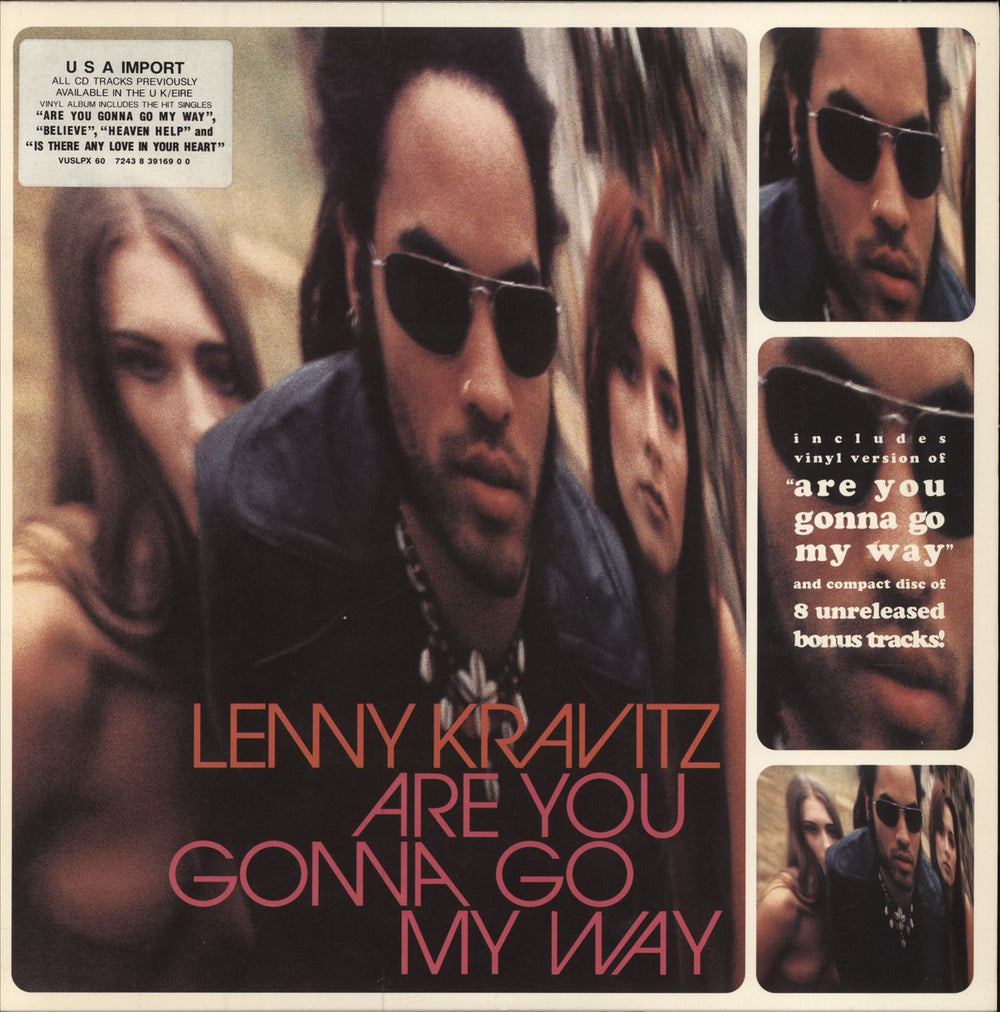 Lenny Kravitz Are You Gonna Go My Way - Clear Vinyl + CD - EX UK vinyl LP album (LP record) VUSLPX60