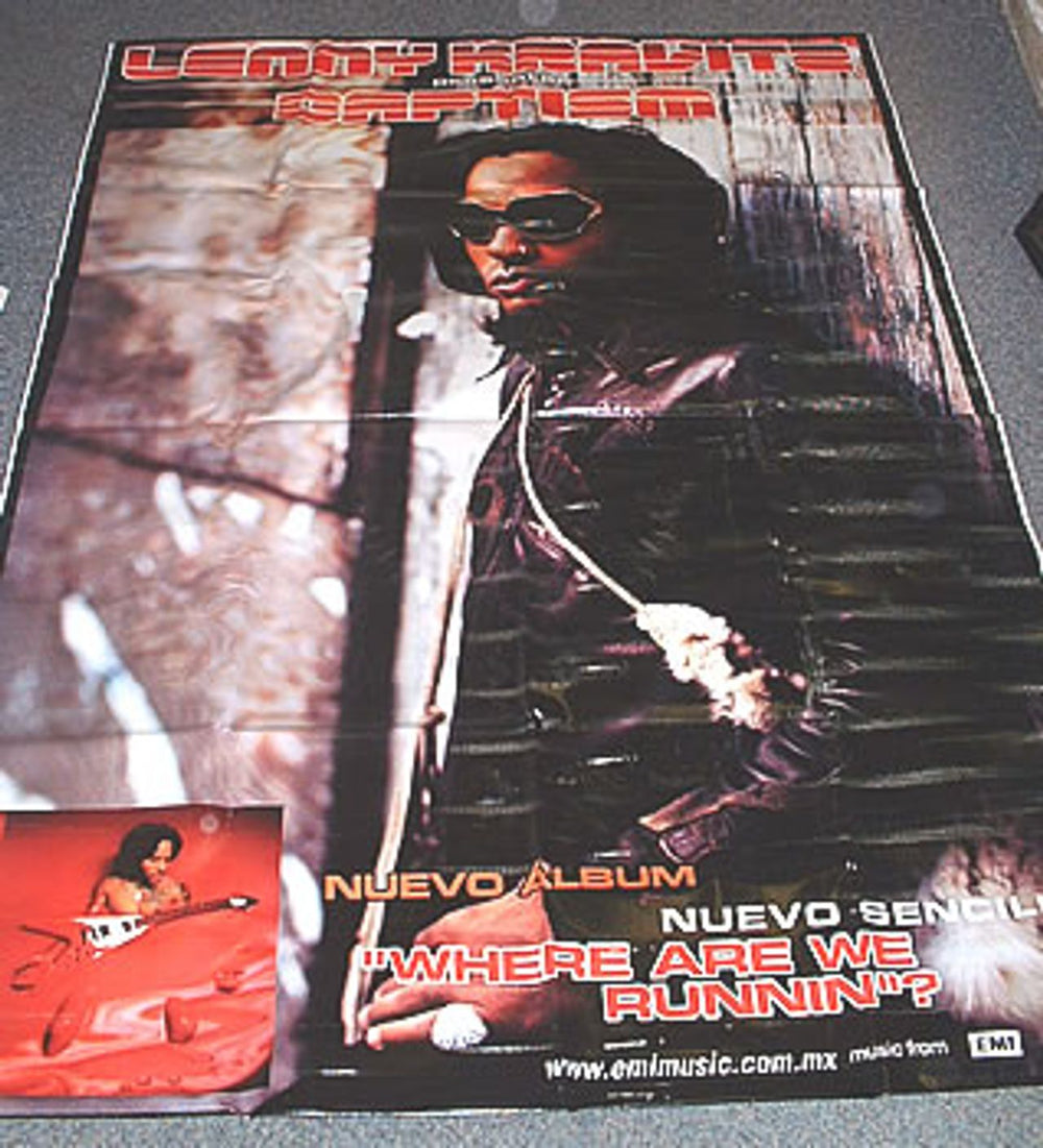 Lenny Kravitz Baptism Mexican Promo display DISPLAY BANNER