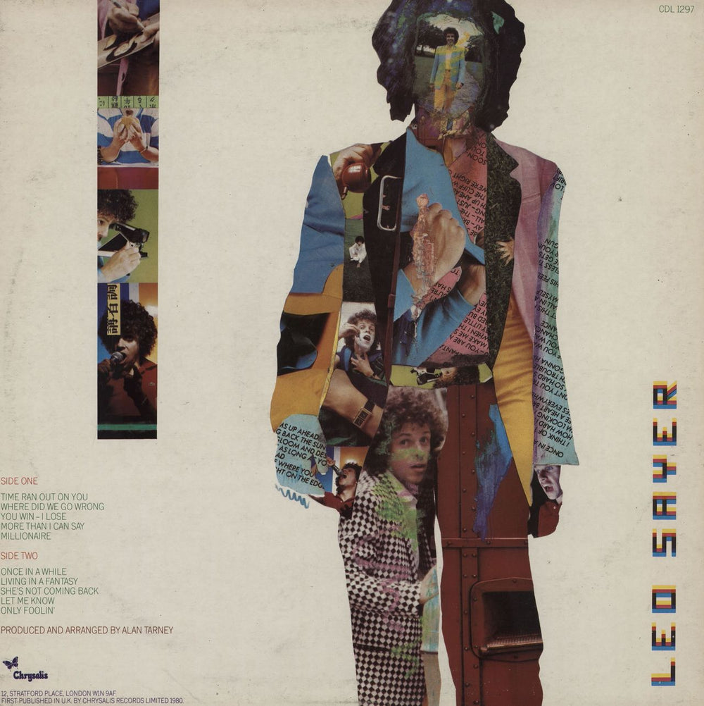 Leo Sayer Living In A Fantasy - Hype Stickered Picture Sleeve UK vinyl LP album (LP record)