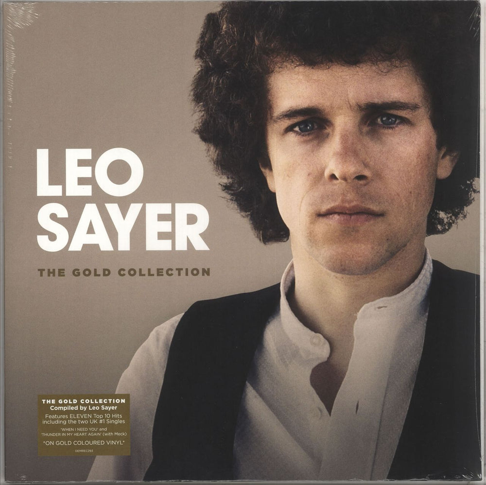 Leo Sayer The Gold Collection - Gold Vinyl - Sealed UK vinyl LP album (LP record) DEMREC293