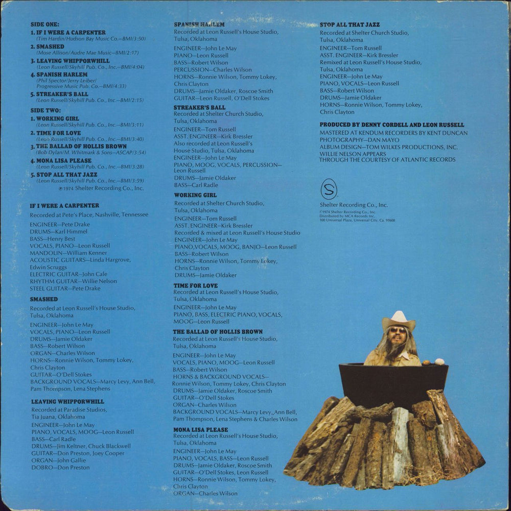 Leon Russell Stop All That Jazz US vinyl LP album (LP record)
