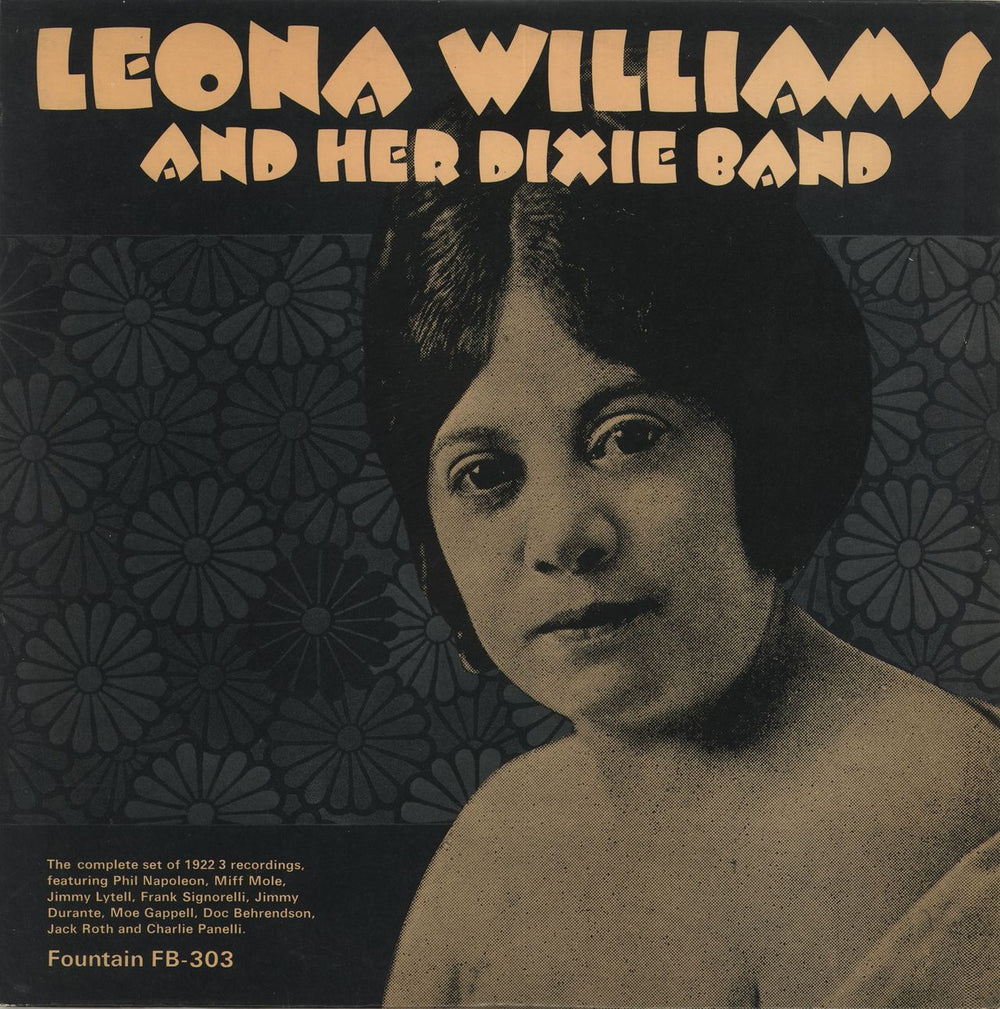 Leona Williams (Jazz) Leona Williams And Her Dixie Band UK vinyl LP album (LP record) FB-303