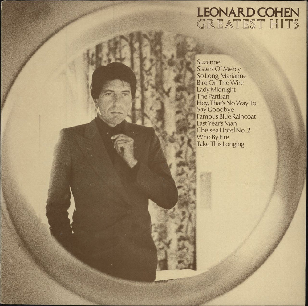 Leonard Cohen Greatest Hits UK vinyl LP album (LP record) CBS32644