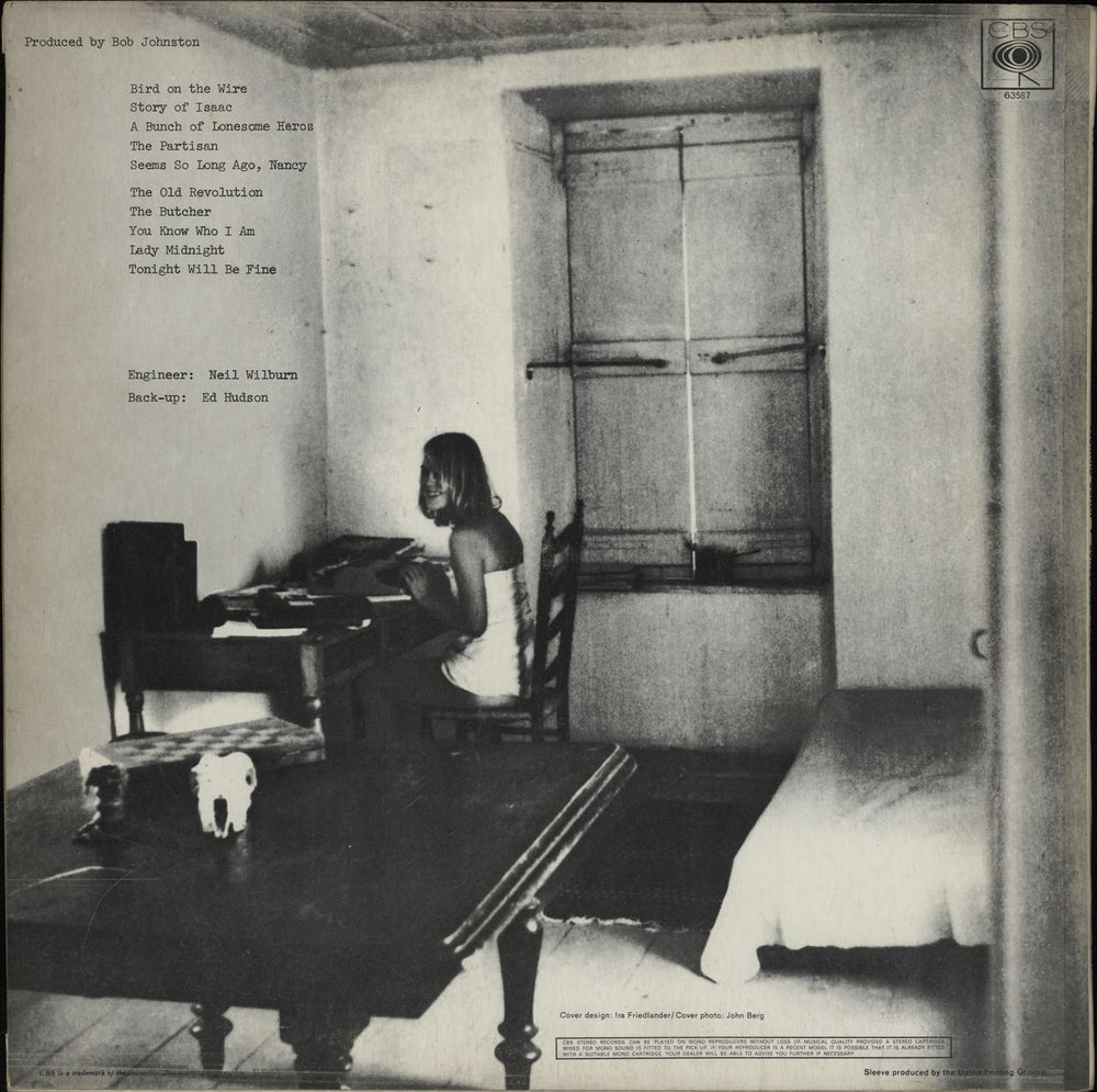 Leonard Cohen Songs From A Room - 1st Mono - EX UK vinyl LP album (LP record)