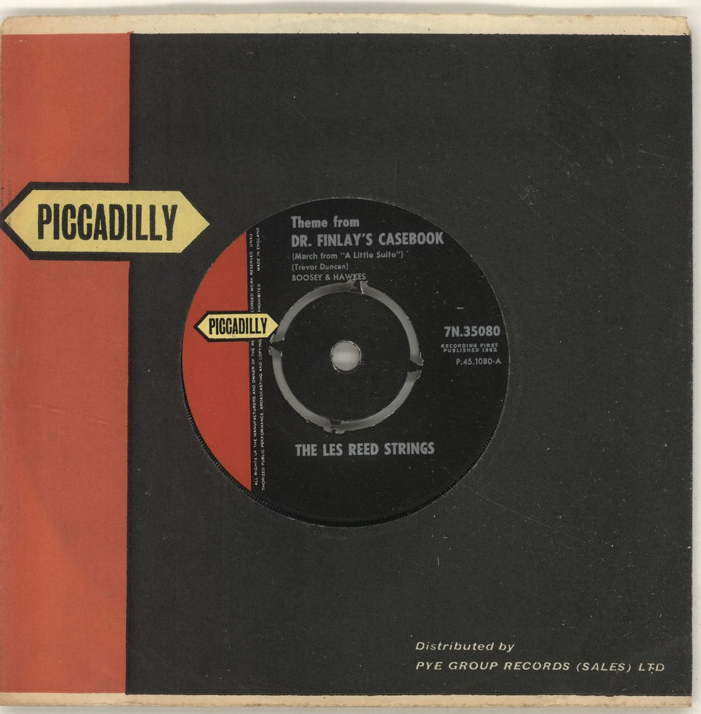 Les Reed Theme From Dr. Finlay's Case Book (March From "A Little Suite") UK 7" vinyl single (7 inch record / 45) 7N.35080