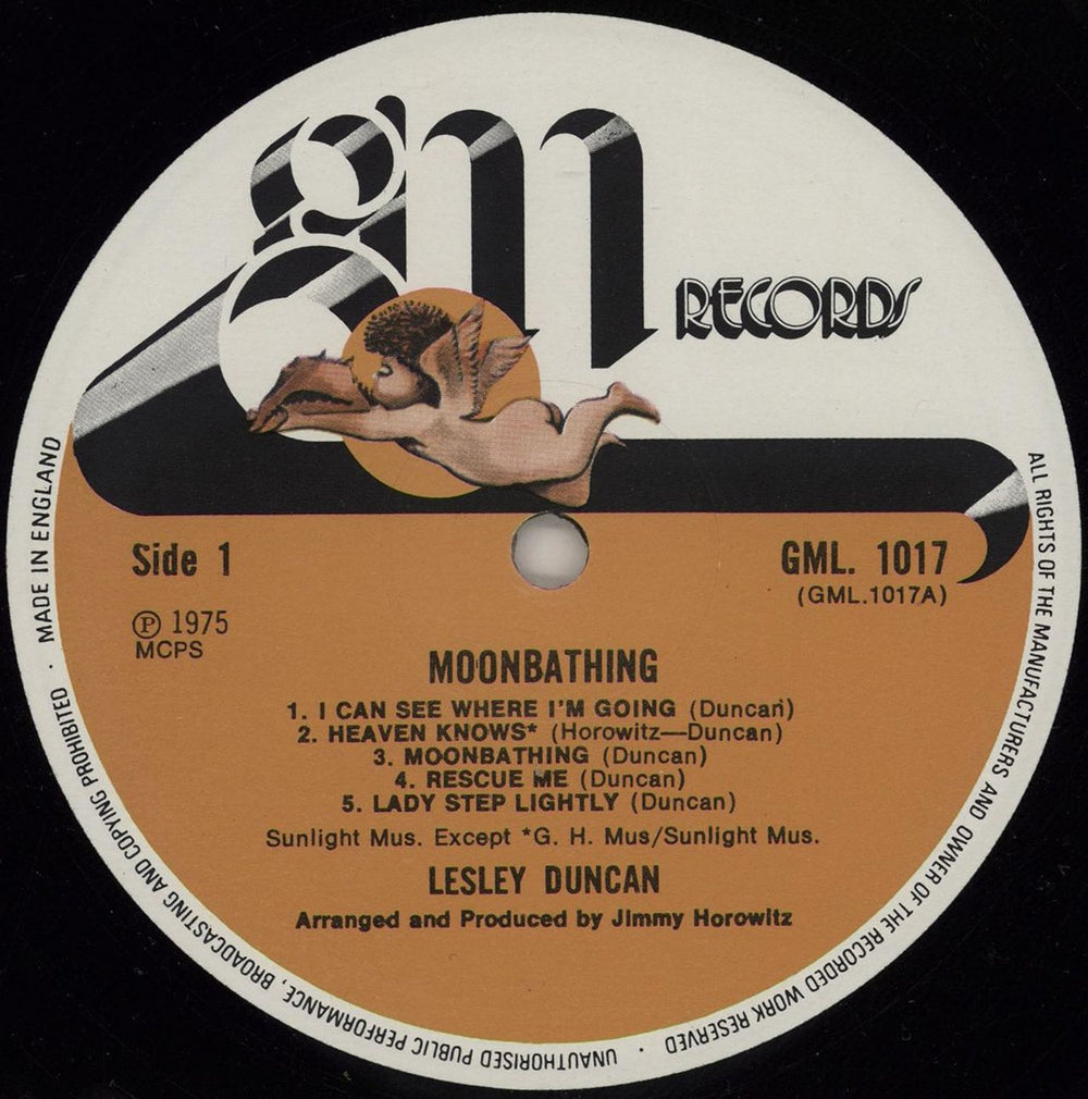 Lesley Duncan Moon Bathing UK vinyl LP album (LP record) LESLPMO676188