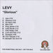 levy Glorious UK Promo CD-R acetate CD-R ACETATE