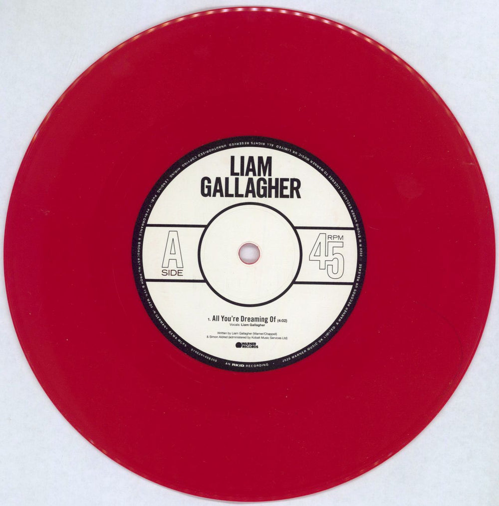 Liam Gallagher All You're Dreaming Of... UK 7" vinyl single (7 inch record / 45) LGL07AL776345