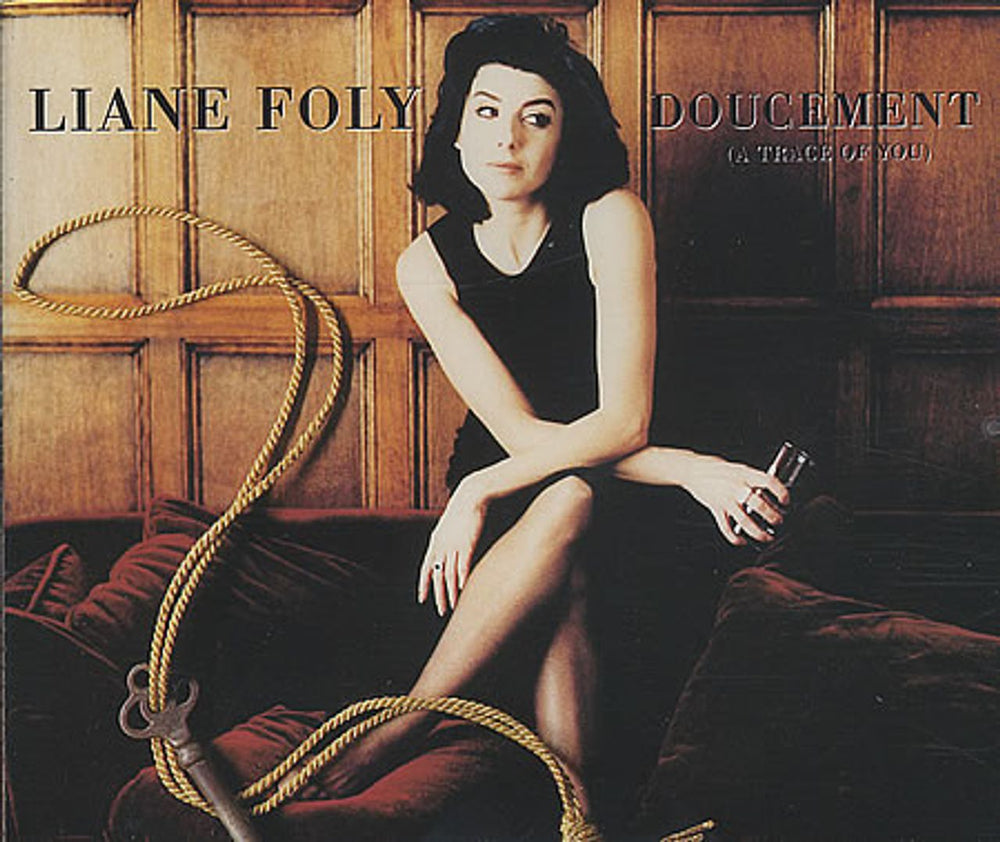 Liane Foly Doucement (A Trace Of You) UK CD single (CD5 / 5") DINSD122