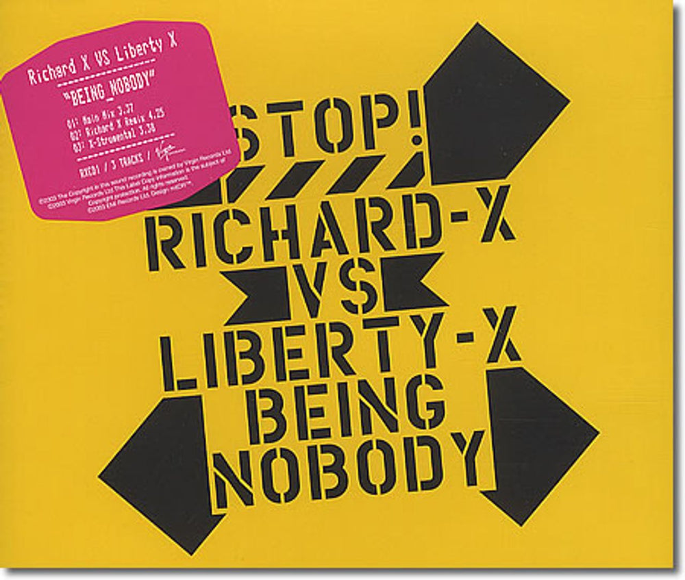 Liberty X Being Nobody UK CD single (CD5 / 5") RXCD1