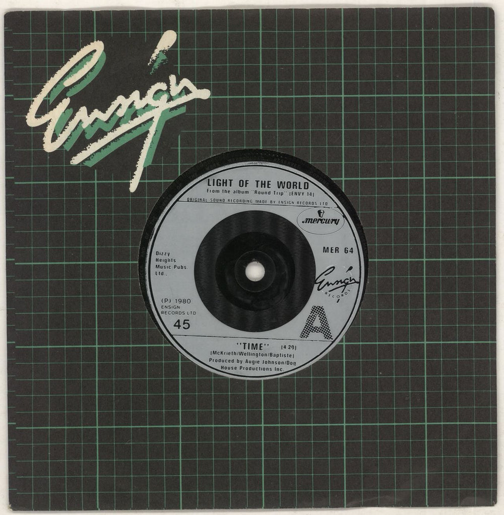 Light Of The World Time UK 7" vinyl single (7 inch record / 45) MER64