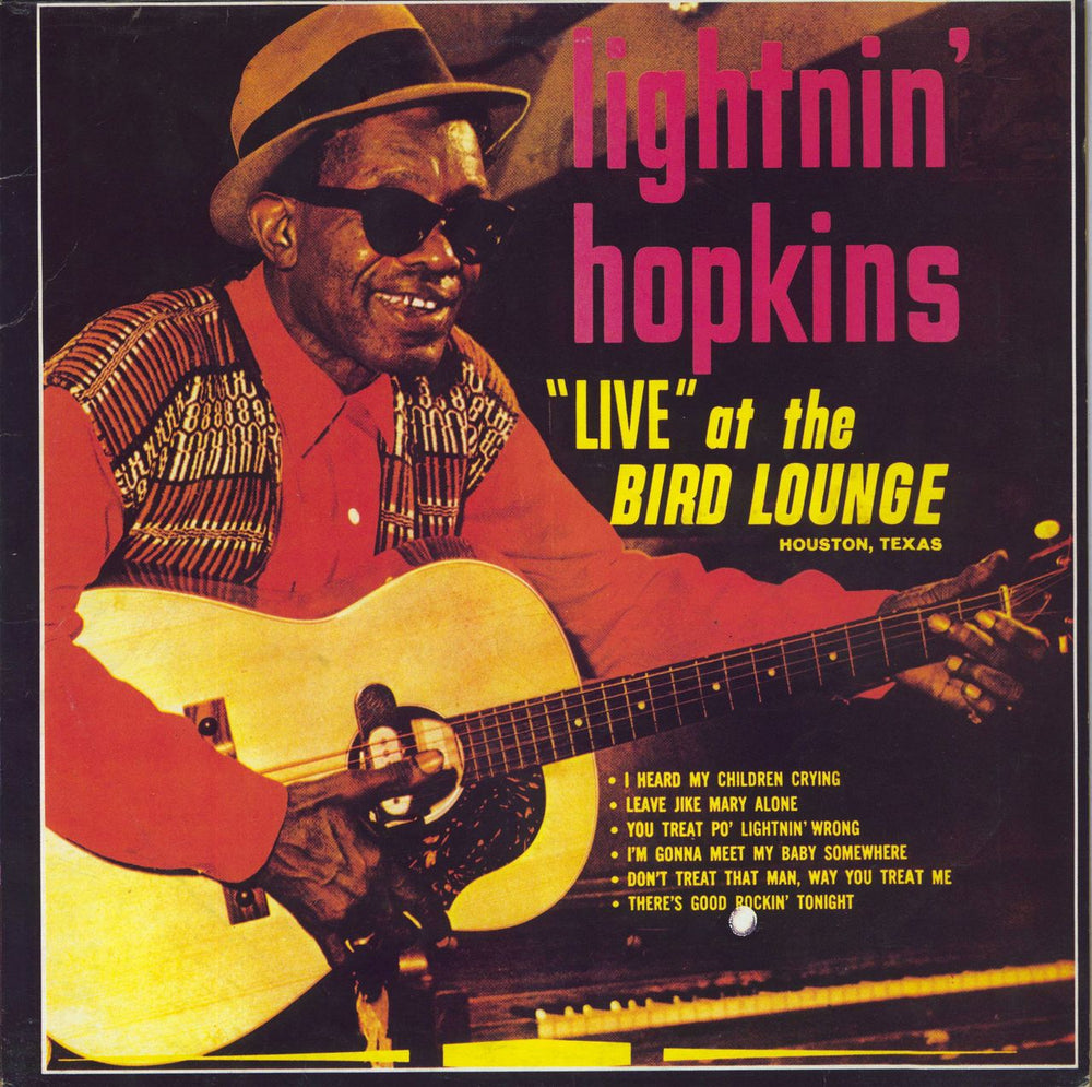 Lightnin' Hopkins Live At The Bird Lounge German vinyl LP album (LP record) 20053