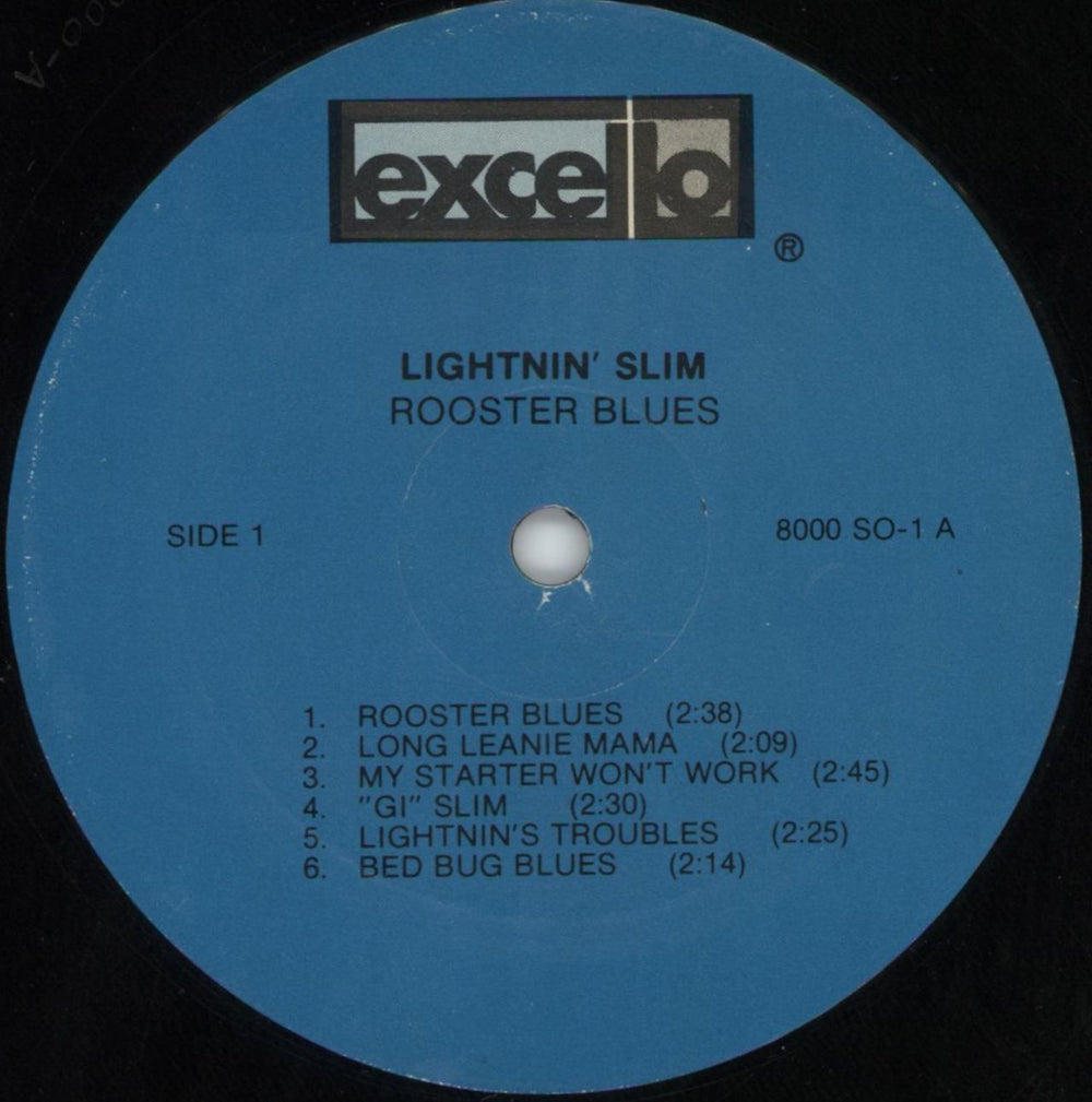 Lightnin' Slim Rooster Blues US vinyl LP album (LP record) L~SLPRO816078