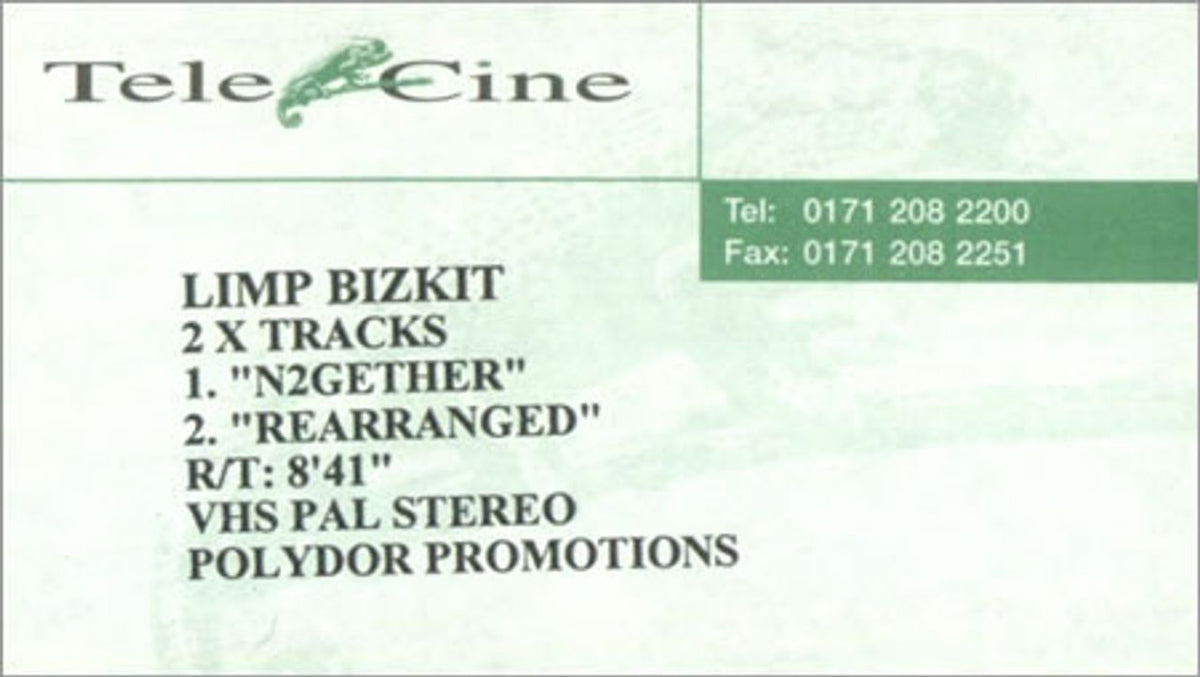 Limp Bizkit 2 x Tracks UK Promo Video — RareVinyl.com