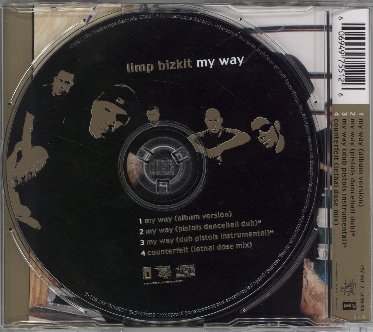 Limp Bizkit My Way Thailand Cd Single —