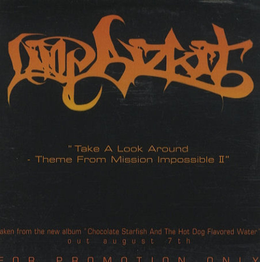 Limp Bizkit Take A Look Around German Promo CD single — RareVinyl.com
