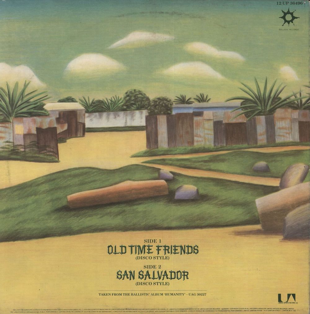 Lincoln Thompson Old Time Friends / San Salvador - Clear vinyl UK 12" vinyl single (12 inch record / Maxi-single)