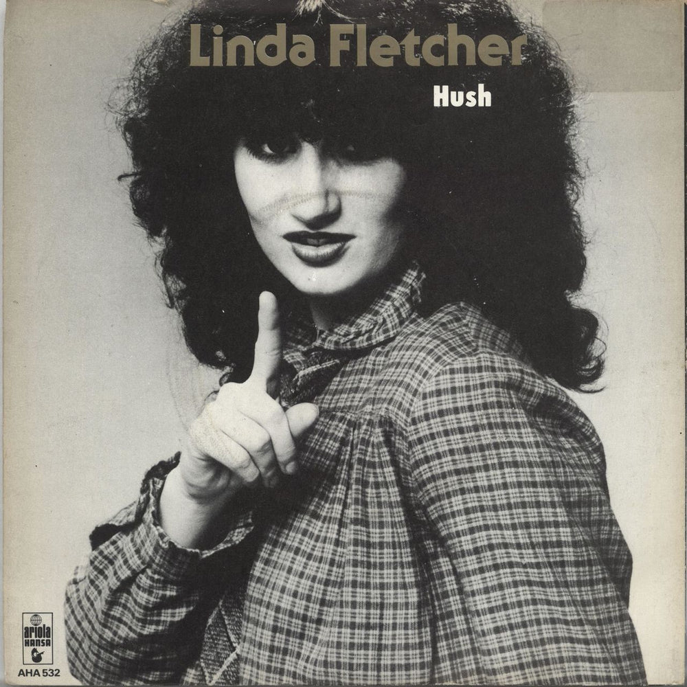 Linda Fletcher Hush - Gold Vinyl UK 7" vinyl single (7 inch record / 45) AHA532