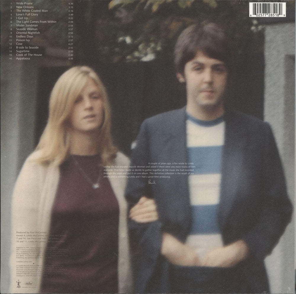 Linda McCartney Wild Prairie - 180 Gram - Sealed UK vinyl LP album (LP record) 602577285189